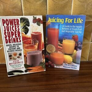 Power Juices Super Drinks / Juicing For Life Lot of 2